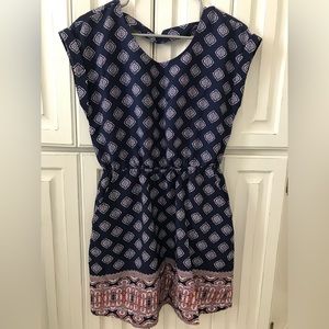 Hippie Rose Blue Scoop-Neck Minidress